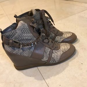 Sam Edelman brogan hidden wedge sneaker